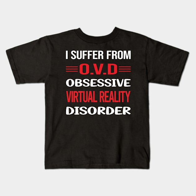 Funny Obsessive 01 Virtual Reality VR Kids T-Shirt by Hanh Tay